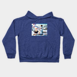 Frosty BBQing Kids Hoodie